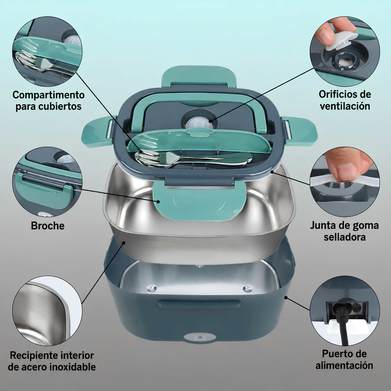 Lonchera Eléctrica Portátil para Auto y Casa | Salvirex